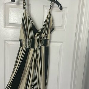 Green and tan jumper